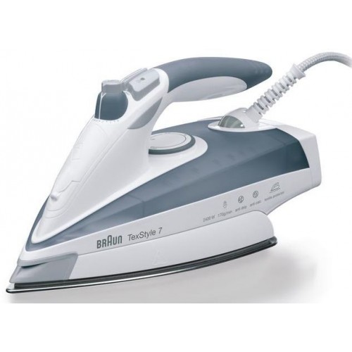 BRAUN Napařovací žehlička TexStyle 7 TS 785STP, šedá/bílá 41001269 BRAUN Napařovací žehlička TexStyle 7 TS 785STP, šedá/bílá 41001269