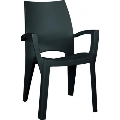 ALLIBERT SPRING zahradní židle, 59 x 67 x 88 cm, grafit 17186172 ALLIBERT SPRING zahradní židle, 59 x 67 x 88 cm, grafit 17186172