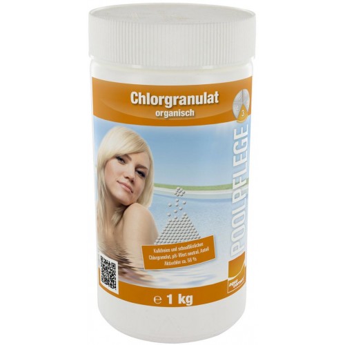 Bazénový chlórgranulát organický, 1 kg, 070100 Bazénový chlórgranulát organický, 1 kg, 070100