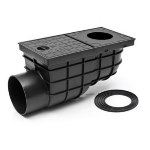 Kanalizační vpusť boční D 110 (KV110BST) STANDARD černá 325G Kanalizační vpusť boční D 110 (KV110BST) STANDARD černá 325G