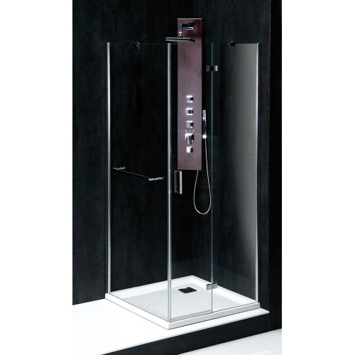 POLYSAN VITRA LINE zástěna bez držáku osušky, čtverec 800x800mm, levá, čiré sklo POLYSAN VITRA LINE zástěna bez držáku osušky, čtverec 800x800mm, levá, čiré sklo
