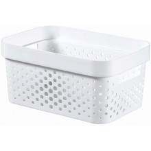 CURVER INFINITY 4,5L Úložný box 26 x 18 x 12 cm, recyklovaný plast, bílý 04747-040
