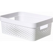 CURVER INFINITY 11L Úložný box 36 x 27 x 14 cm, recyklovaný plast, bílý 04750-040