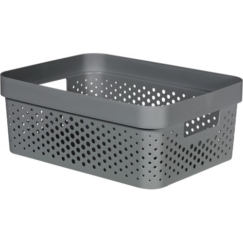 CURVER INFINITY 11L Úložný box 36 x 27 x 14 cm, recyklovaný plast, tmavě šedý 04750-G43 CURVER INFINITY 11L Úložný box 36 x 27 x 14 cm, recyklovaný plast, tmavě šedý 04750-G43