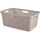 CURVER JUTE 46L Koš na čisté prádlo 59 x 39 x 26 cm, taupe 08091-308