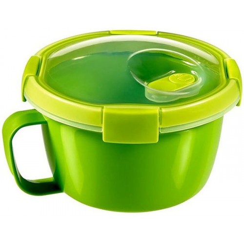 CURVER SMART TO GO 0,9L kulatá dóza s uchem 17x11cm zelená 00952-Y32 CURVER SMART TO GO 0,9L kulatá dóza s uchem 17x11cm zelená 00952-Y32