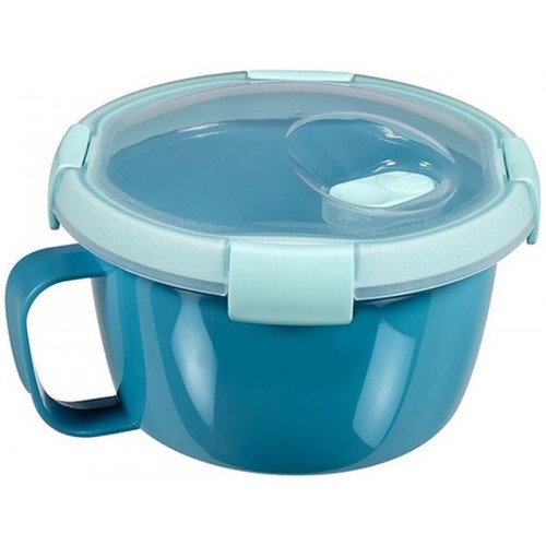 CURVER SMART TO GO 0,9L kulatá dóza s uchem 17x11cm modrá 00952-Y33 CURVER SMART TO GO 0,9L kulatá dóza s uchem 17x11cm modrá 00952-Y33