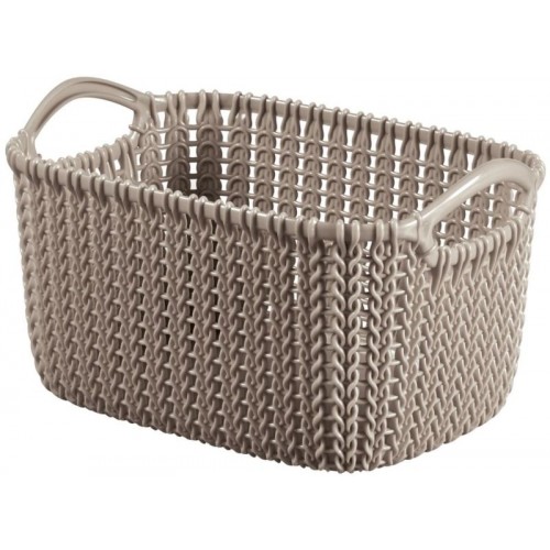CURVER KNIT XS 3L Košík 25 x 17,5 x 14 cm hnědý 03675-X59 CURVER KNIT XS 3L Košík 25 x 17,5 x 14 cm hnědý 03675-X59