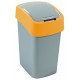 CURVER FLIP BIN 9L Odpadkový koš 35 x 18,9 x 23,5 cm stříbrná/žlutá 02170-535