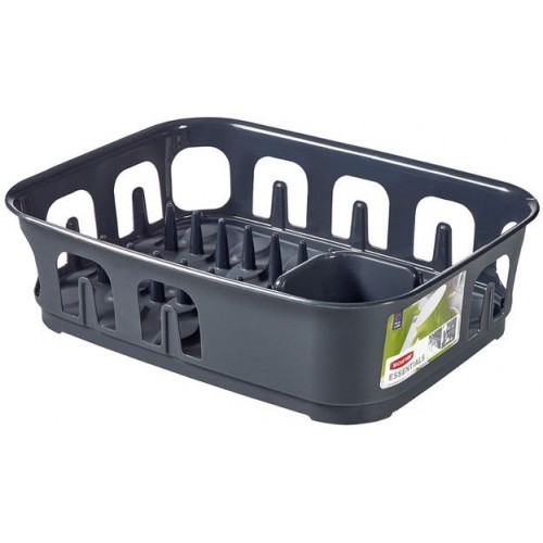 CURVER ESSENTIALS Odkapávač na nádobí 10,9 x 29 x 39,1 cm antracit 00743-308 CURVER ESSENTIALS Odkapávač na nádobí 10,9 x 29 x 39,1 cm antracit 00743-308