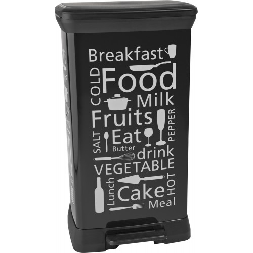 CURVER DECOBIN 50L KITCHEN odpadkový koš 39x29x73cm černá/světle hnědá 02162-K03 CURVER DECOBIN 50L KITCHEN odpadkový koš 39x29x73cm černá/světle hnědá 02162-K03