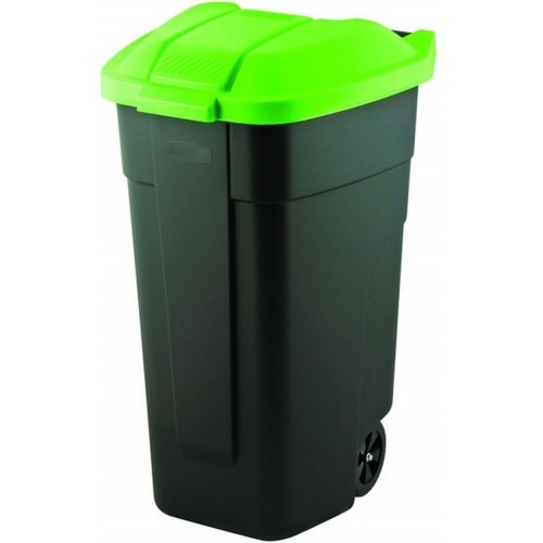 KETER 110L Popelnice 88 x 52 x 58 cm, černá/zelená 17183336