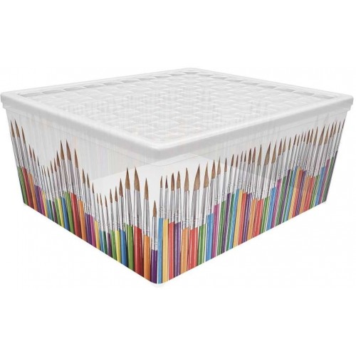 CURVER Úložný box ŠTĚTCE, 17 x 40 x 34 cm, 18,5L, transparentní, 03002-C33 CURVER Úložný box ŠTĚTCE, 17 x 40 x 34 cm, 18,5L, transparentní, 03002-C33