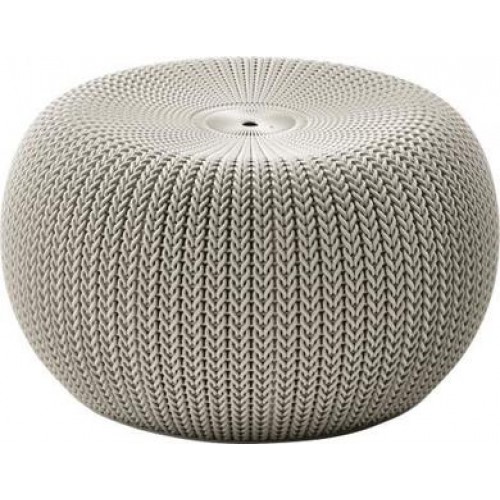 KETER KNIT taburet, 57 x 57 x 31,5 cm, písková 17205083 KETER KNIT taburet, 57 x 57 x 31,5 cm, písková 17205083