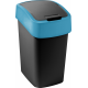 CURVER FLIP BIN 9L Odpadkový koš 35 x 18,9 x 23,5 cm černá/modrá 02170-280