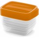 CURVER VEDO 5x0,5L Set dóz 16 x 12 x 5 cm, oranžová 03507-175