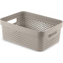 CURVER INFINITY 11L Úložný box 36 x 27 x 14 cm, recyklovaný plast, béžový 04750-X67
