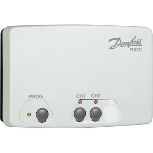 Danfoss RX-2C Přijímač signálů od prostorových termostatů 087N747900 Danfoss RX-2C Přijímač signálů od prostorových termostatů 087N747900
