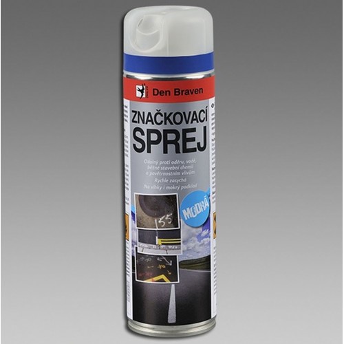 DEN BRAVEN Značkovací sprej 500 ml, modrá TP00003