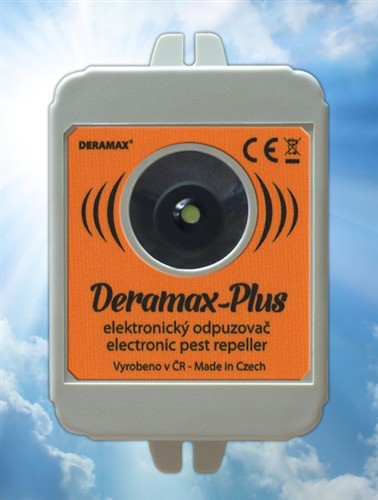 Deramax-Plus Ultrazvukový odpuzovač - plašič kun a hlodavců 0410 Deramax-Plus Ultrazvukový odpuzovač - plašič kun a hlodavců 0410