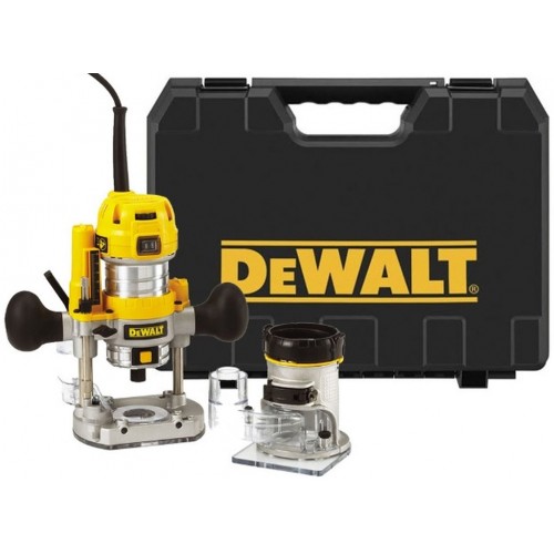 DeWALT D26204K Horní a ohraňovací fréza 2v1 (900W/8mm) kufr DeWALT D26204K Horní a ohraňovací fréza 2v1 (900W/8mm) kufr