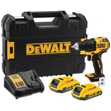 DeWALT DCD708D2T Aku kompaktní aku vrtačka / šroubovák 65Nm XR (18V/2x2,0Ah) kufr Tstak