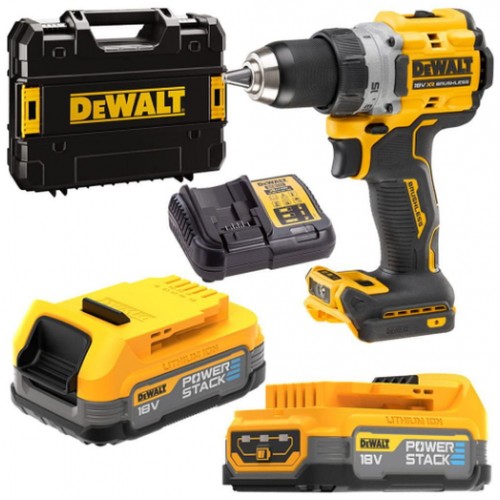 DeWALT DCD800E2T Aku vrtačka XR PowerStack (90Nm/18V/2x1,7Ah) kufr Tstak DeWALT DCD800E2T Aku vrtačka XR PowerStack (90Nm/18V/2x1,7Ah) kufr Tstak