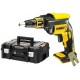 DeWALT DCF620NT Aku bezuhlíkový šroubovák na sádrokarton 1/4"/30Nm XR (18V/bez aku) Tstak kufr