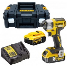 DeWALT DCF887P2 Aku rázový utahovák 1/4" (205Nm/18V/2x5,0Ah) kufr Tstak