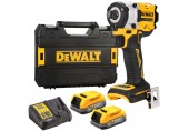 DeWALT DCF921E2T Aku rázový utahovák 1/2" XR PowerStack (406 Nm/18V/2x1,7Ah) kufr Tstak