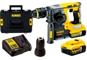 DeWALT DCH274P2T Aku kombinované kladivo SDS-plus + sklíčidlo (18V/2,1J/2x5,0Ah) Tstak II