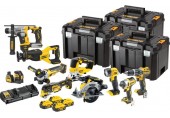 DeWALT DCK1012P4T Sada 10ks nářadí s bezuhlíkovým motorem (18V/4x5Ah + 3x Tsak)