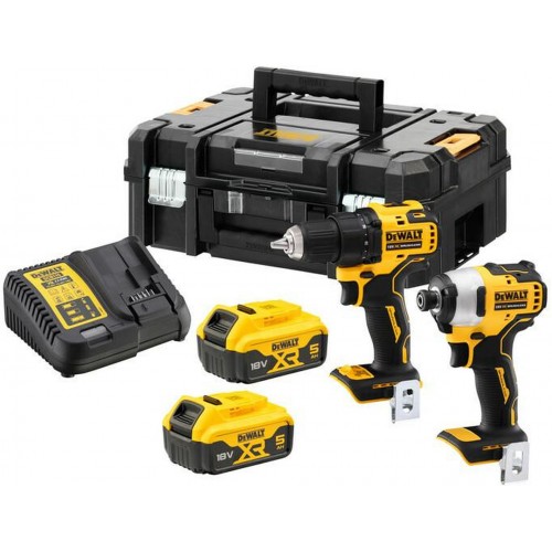 DeWALT DCK2061P2T Combo sada DCD709 + DCF809 (18V, 2 x 5,0Ah) kufr Tstak DeWALT DCK2061P2T Combo sada DCD709 + DCF809 (18V, 2 x 5,0Ah) kufr Tstak