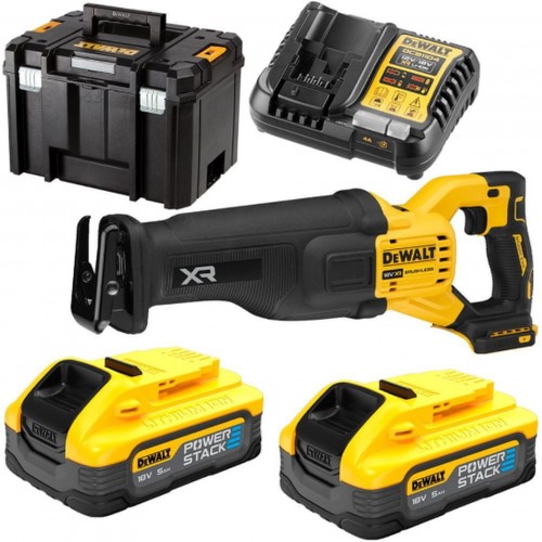 DeWALT DCS386H2T Aku přímočará pila (18V/2x5,0Ah PowerStack) Tstak DeWALT DCS386H2T Aku přímočará pila (18V/2x5,0Ah PowerStack) Tstak
