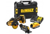 DeWALT DCS438E2T Aku univerzální řezačka, kotouč Powerstack (76 mm/18V/2x1,7Ah) kufr Tstak