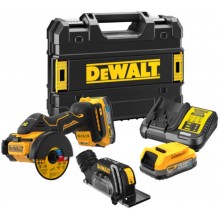 DeWALT DCS438E2T Aku univerzální řezačka, kotouč Powerstack (76 mm/18V/2x1,7Ah) kufr Tstak