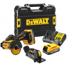 DeWALT DCS438E2T Aku univerzální řezačka, kotouč Powerstack (76 mm/18V/2x1,7Ah) kufr Tstak