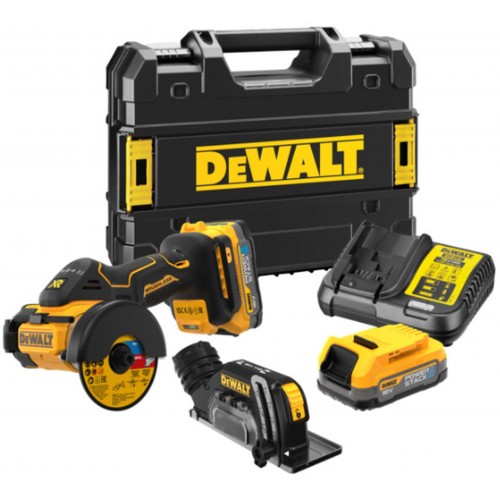 DeWALT DCS438E2T Aku univerzální řezačka, kotouč Powerstack (76 mm/18V/2x1,7Ah) kufr Tstak DeWALT DCS438E2T Aku univerzální řezačka, kotouč Powerstack (76 mm/18V/2x1,7Ah) kufr Tstak