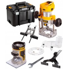 DeWALT DCW604NT Aku kombinované frézka upínání: 6,35 mm / 8 mm XR (18V/bez aku) kufr Tstak