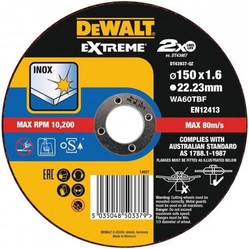 DeWALT DT43937 řezný kotouč na nerez 150 mm