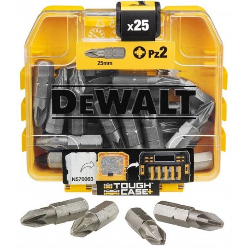 DeWALT DT71521 Sada bitů Pz2 v Tic Tac krabičce, 25 ks DeWALT DT71521 Sada bitů Pz2 v Tic Tac krabičce, 25 ks