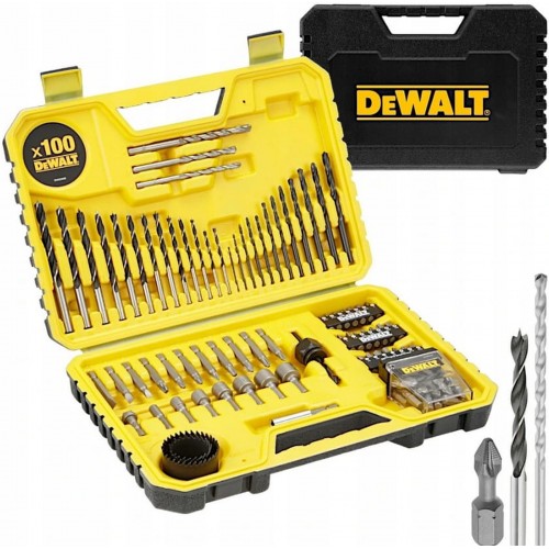DeWALT DT71563 Sada vrtáků a bitů v kufru 100 ks, TOUGHCASE+ DeWALT DT71563 Sada vrtáků a bitů v kufru 100 ks, TOUGHCASE+