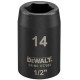 DeWALT DT7532 Extreme Impact Nástrčná hlavice 1/2“ krátká, 14 mm
