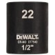 DeWALT DT7540 Extreme Impact DT7540 Nástrčná hlavice 1/2“ krátká, 22 mm
