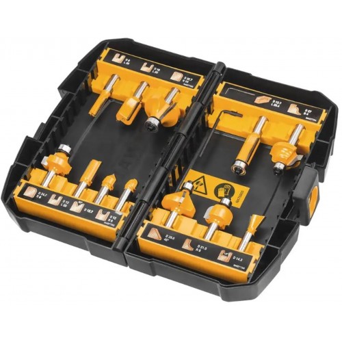 DeWALT DT90016 Sada 8 mm fréz do dřeva 12 ks DeWALT DT90016 Sada 8 mm fréz do dřeva 12 ks