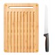 Fiskars Functional Form Bambusové prkénko 36 x 29,7 cm pro krájení chleba a nůž na krájení chleba 1057551