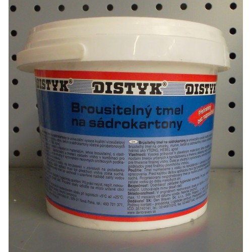 DISTYK brousitelný tmel na sádrokarton 18 kg DISTYK brousitelný tmel na sádrokarton 18 kg