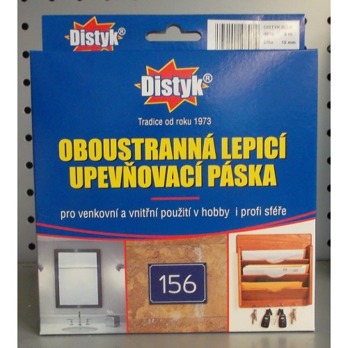 DISTYK oboustranná lepící páska 19 x 1 x 5 m DISTYK oboustranná lepící páska 19 x 1 x 5 m