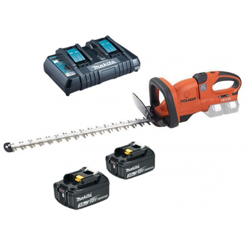 DOLMAR AH-3766XE3 Aku plotostřih 65mm, Li-ion 2x18V/3,0 Ah