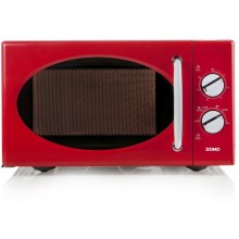 DOMO Mikrovlnná trouba retro ( 25L / 900W) červená DO2925
